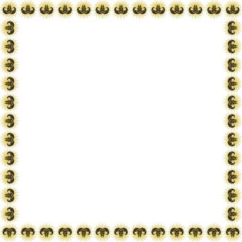 Ram skull witchy frame. black tribal witchcraft template with empty space for your text vector