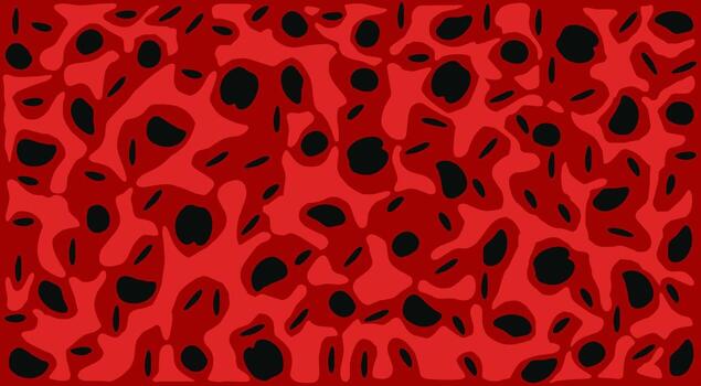 Abstract red and Black spot Ladybug background vector