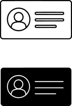 Identification card illustration with personal information for access and security purposes eps vector