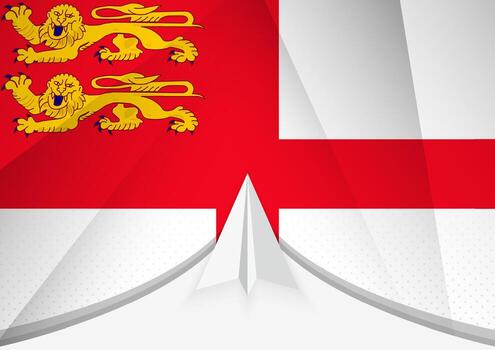 sarco bandera con resumen papel avión diseño, nacional bandera en un geométrico doblada papel estilo. vector