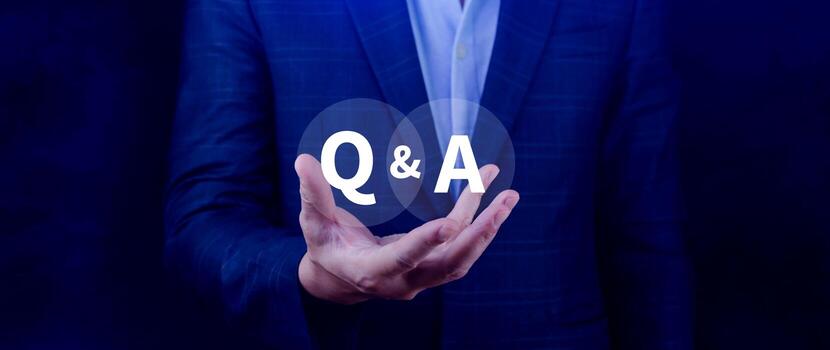 Q and A questions and answers symbol, FAQ, frequency asked questions, Answer, Question Ask, Information, Communication and Brainstorming Concept photo