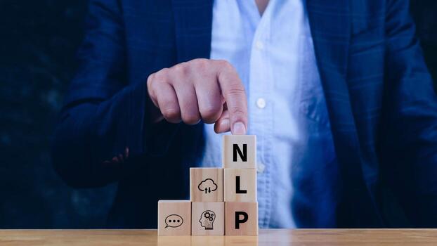 NLP concept, natural language processing, neural network, nlp coaching, neuro linguistic programming, AI Artificial intelligence photo