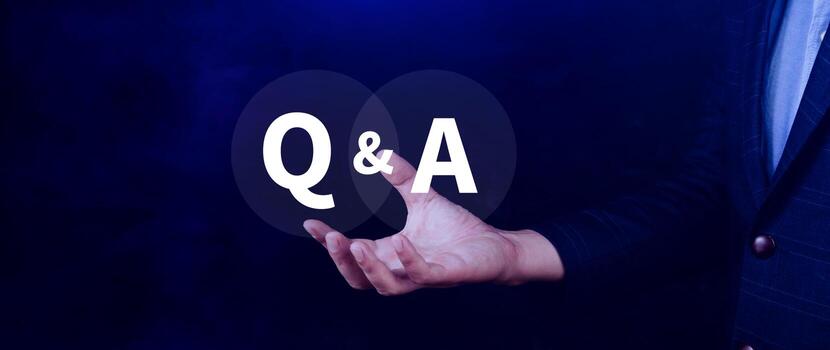 Q and A questions and answers symbol, FAQ, frequency asked questions, Answer, Question Ask, Information, Communication and Brainstorming Concepts. photo