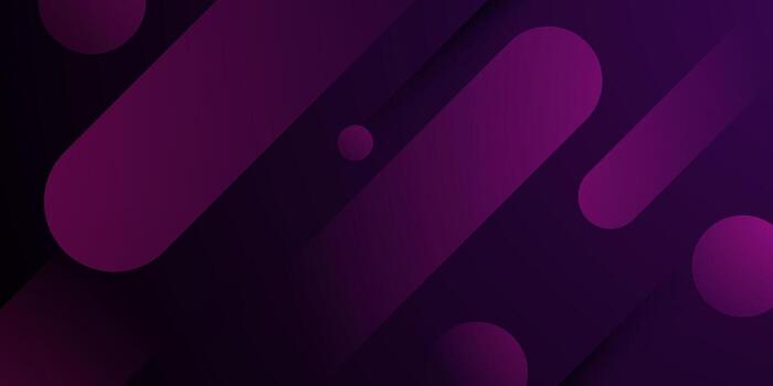 Abstract dynamic dark purple banner background. Simple rectangle curve pattern overlap background. vector