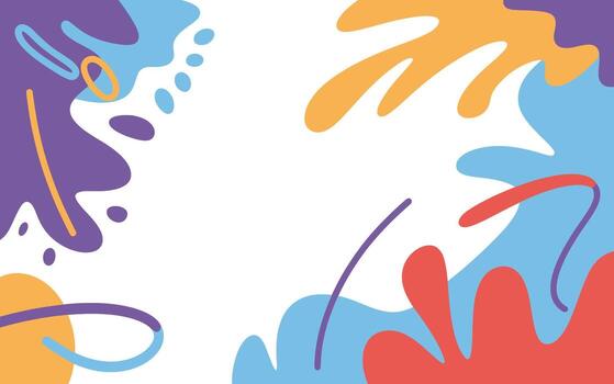 resumen vistoso antecedentes con fluido formas en blanco antecedentes vector