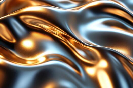 A close up of a shiny metal surface photo