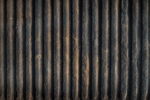 Old rusty metal sheet background with black lines photo