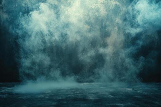 An image of smoke coming out of a dark room photo