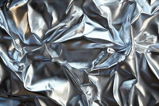 A close up of a silver foil background photo