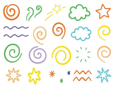 conjunto de resumen íconos y símbolos para web y negocio diseño vector