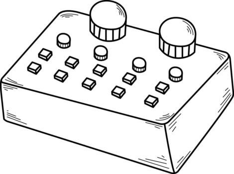 Hand Drawn Podcast Element. Design Element vector
