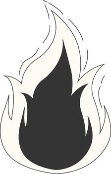 Mystical Celestial Element. Isolated on White Background vector