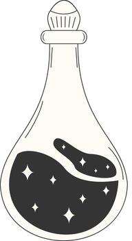 Mystical Celestial Element with Simple Design. vector