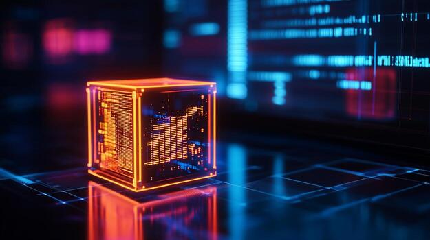 un computadora pantalla con un computadora torre en el antecedentes foto