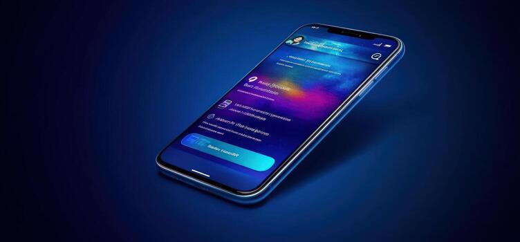 Modern Smartphone App Interface Design, User-Friendly Mobile Application photo