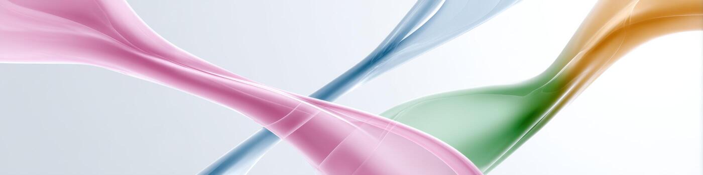 Fluid abstract lines create a playful artistic representation in a vibrant and lively environment photo