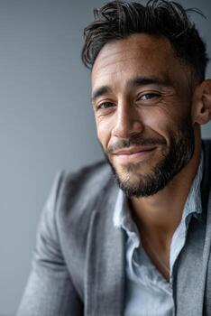 Skilled interviewer engaging with fascinating personalities during an insightful conversation photo