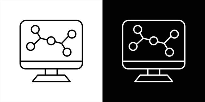 digital synapse icon set. containing intelligence web of connection on the modern computational canvas, thin line and color style icon symbol sign vector