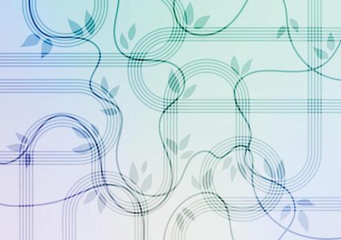 Cool color gradient natural garden background vector