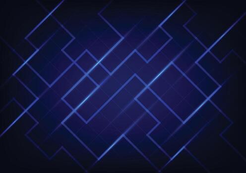 Tech art blue line abstract modern background vector