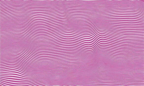 vibrante rosado y blanco ondulado línea modelo con un distorsionado efecto vector