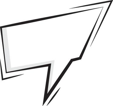 Empty Text Bubble for Text Messaging Communication vector