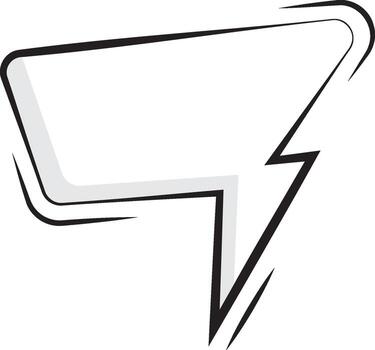 Creative Thought Bubble for Text Messaging Communication vector