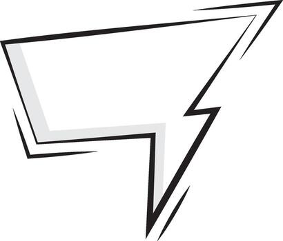 Minimal Blank Chat Bubble Design for Text Messaging Communication vector