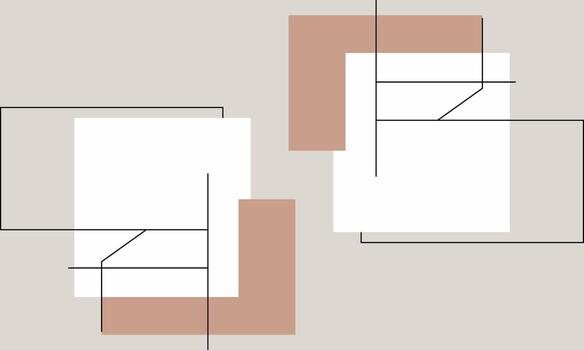 Two squares with lines and a white background vector