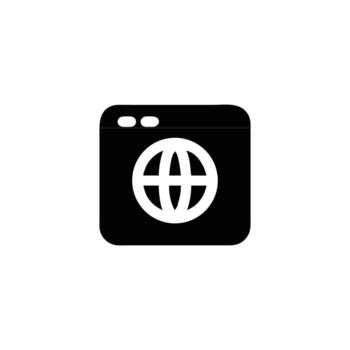 Internet browser icon isolated on white background vector