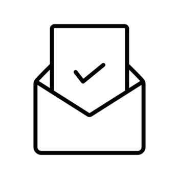 email check confirm icon design template vector