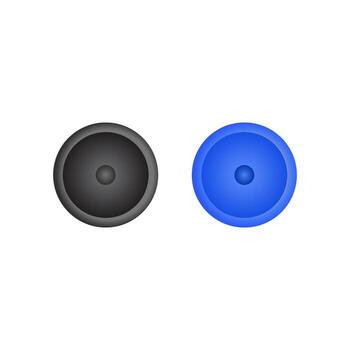 Speaker Icon Set Audio, Volume, and Sound Device Symbols vector