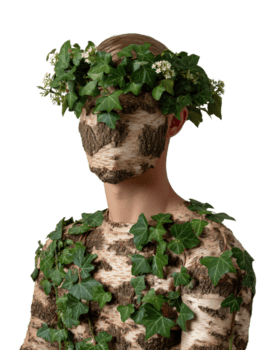 artistico rappresentazione di umano modulo mescolanza con natura utilizzando albero abbaiare e verdura per ambientale temi png