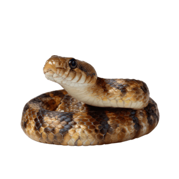 stänga upp se av en färgrik orm visning skala mönster och uttrycksfull funktioner i en detaljerad porträtt png