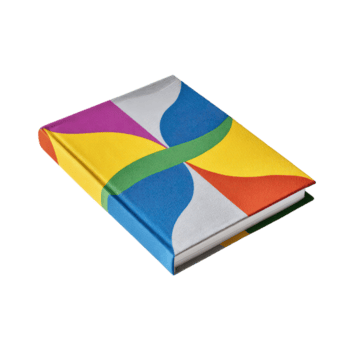 vivace colorato libro copertina con astratto design e artistico modelli per creativo progetti e educativo uso png