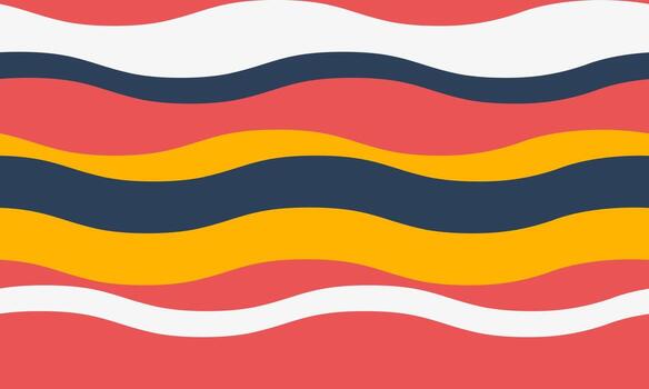 vibrante ondulado rayas en negrita colores crear un dinámica, juguetón modelo Perfecto para antecedentes, textiles, o sitio web diseño. vector