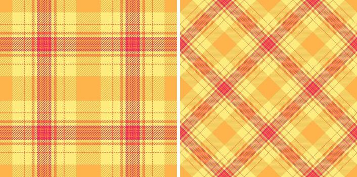 tartán tartán cheque de tela textil textura con un modelo antecedentes sin costura . conjunto en oro colores para decorando estilos interior . vector