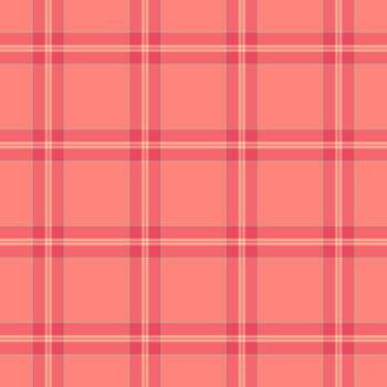 Seamless pastel plaid pattern. Ideal for textile prints, web backgrounds, or design projects requiring a soft, checkered texture. Warm aesthetic, versatile use. vector