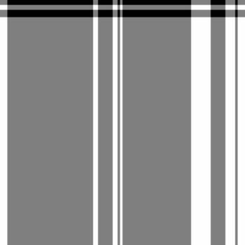 Striking monochrome plaid pattern. Modern geometric design with intersecting grey, white, and black lines. Ideal for textile prints, website backgrounds, or minimalist branding. vector