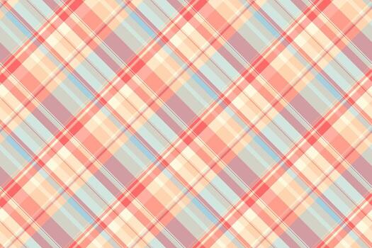 suave tartán modelo con pastel matices calmante y amable textura, Perfecto para antecedentes, textiles, o diseño proyectos necesitando un toque de sutil elegancia. vector