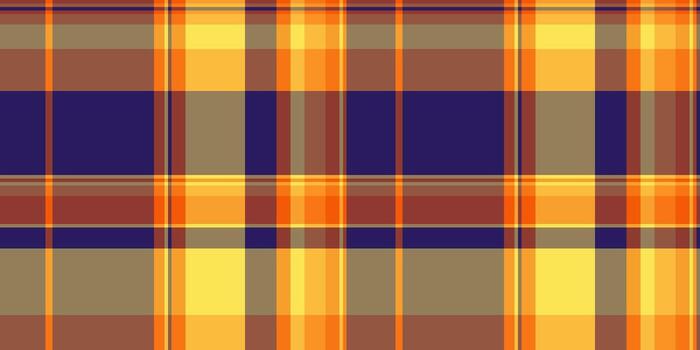 tarjeta tartán antecedentes sin costura, monitor tela modelo controlar. a rayas tartán textura textil en naranja y ámbar colores. vector