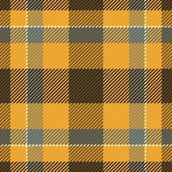 Vibrant autumnal plaid pattern in warm orange, brown, and grey tones. Perfect for textile design, fallthemed projects, or adding a touch of rustic charm. vector