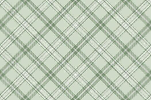 Elegant sage green and white diagonal plaid pattern. Perfect for textile design, website backgrounds, or crafting projects. vector