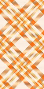 Vibrant orange and cream plaid pattern. Perfect for autumnal designs, textiles, fashion, or website backgrounds. The intersecting lines create a dynamic, energetic feel. vector
