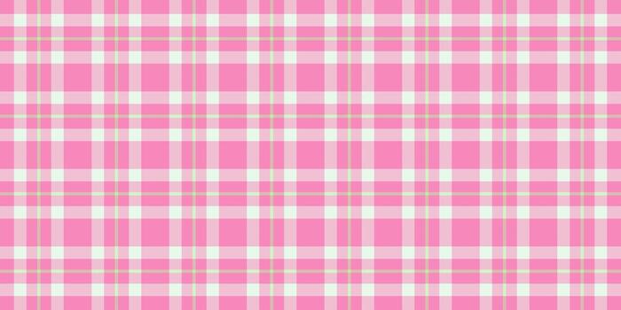 Tiny seamless fabric check, screen textile texture background. Back to school plaid pattern tartan in light and pink colors. vector