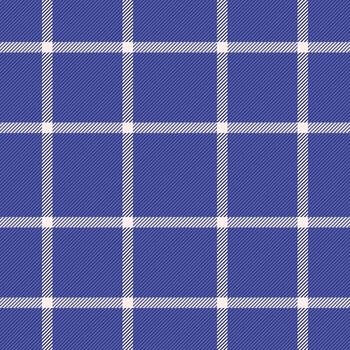 clásico azul y blanco tartán textil modelo. sutil textura agrega profundidad. Perfecto para sitio web antecedentes, vestir diseño, o hogar decoración proyectos limpio, versátil, y eterno estilo. vector