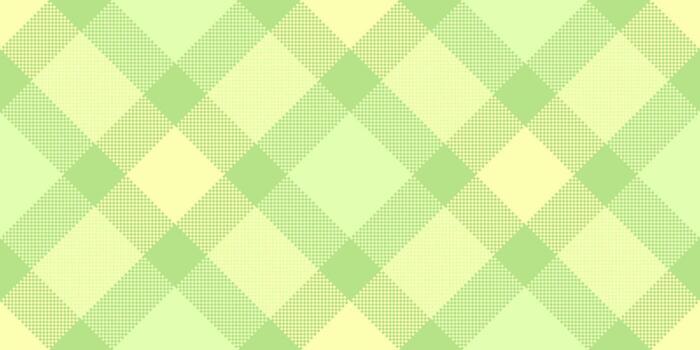 Subtle pastel plaid pattern in green and yellow. Perfect for backgrounds, textiles, or springtime designs. Adds a touch of warmth and cheerful elegance. vector