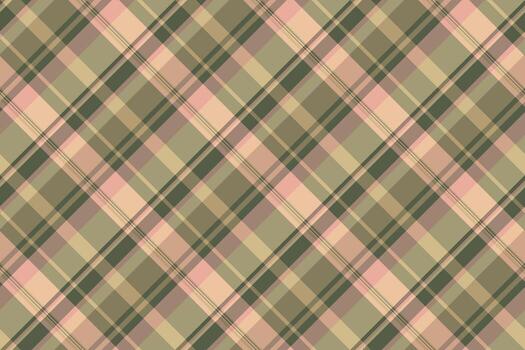 elegante diagonal tartán modelo en suave apagado verduras, rosas, y beige. Perfecto para textil diseño, sitio web antecedentes, o ninguna proyecto necesitando un sutil aún elegante textura. vector