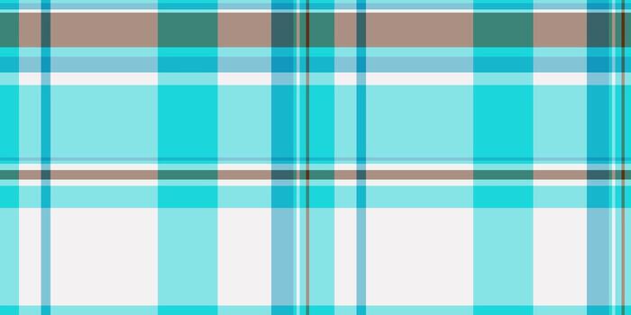 separar antecedentes modelo tela, suave tartán textil sin costura. borroso textura cheque tartán en cian y blanco colores. vector