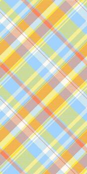 abierto cheque tartán, exclusivo tartán sin costura textil. espina de pescado tela antecedentes textura modelo en cian y amarillo colores. vector